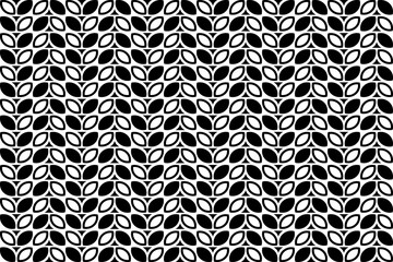 Abstract seamless repeating pattern. Black and white seamless geometric textile pattern. Abstract mosaic tile wallpaper decor.