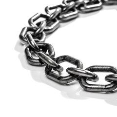 Obraz premium photography of carbon steel chain, product catalog сreated with Generative Ai
