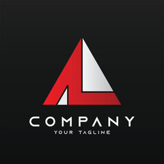 Alphabet logo illustration logo vector of letter AL