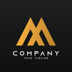 Alphabet logo illustration logo vector of letter M
