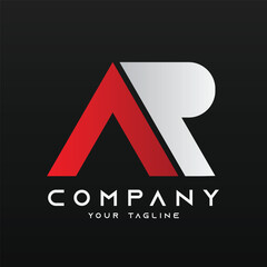 Alphabet logo illustration logo vector of letter AR
