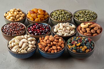 Variety of Nuts and Dried Fruits