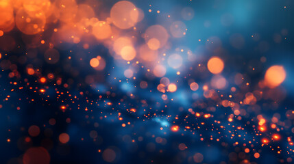 Colorful Abstract Bokeh Light Background for Festive Design