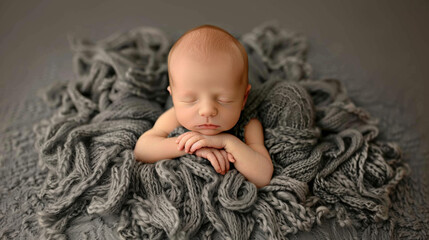 baby with Longing: Aching heart, wistful sighs, yearning for distant horizons. - obrazy, fototapety, plakaty