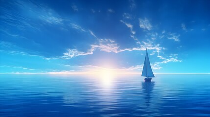  Sail into tranquility with a blue sea sky, where a color gradient rough abstract background shines with bright light and gentle glows, surrounded by an empty space and a grainy noise grungy texture, 