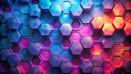 abstract background with hexagons