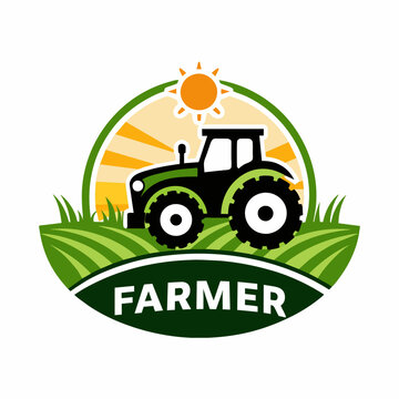 Farmer logo vector art illustration (6)