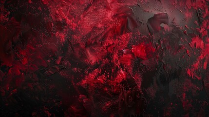 dark abstract artwork in deep red and black.