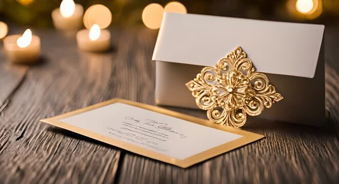 Wedding invitation letter.