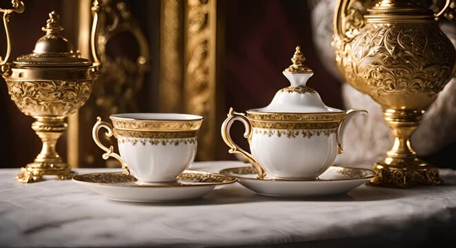 Cup of tea in the royal palace.