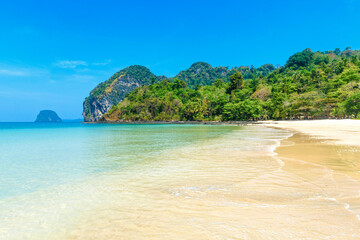 Pristine tropical beach on the Thai island of Ko Mook