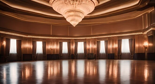 Elegant ballroom.
