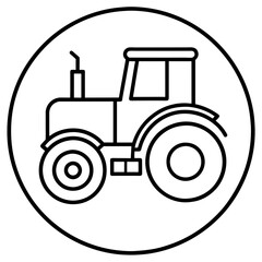 A traktor logo icon vector illustration.