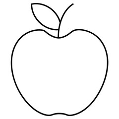white apple logo icon vector illustration