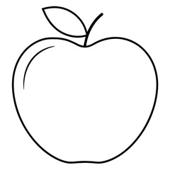 white apple logo icon vector illustration