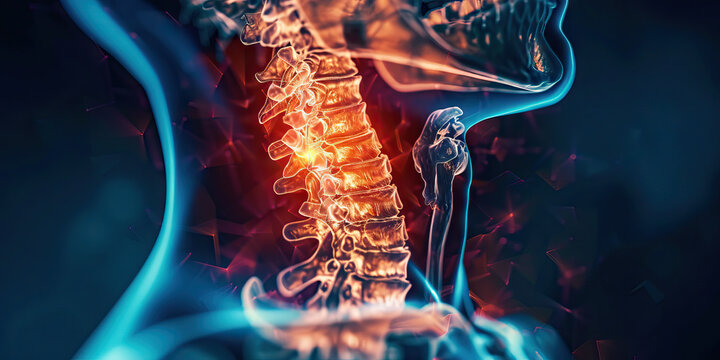 Hyperparathyroidism: The Weakness and Bone Pain - Imagine a person with highlighted parathyroid gland showing overactivity