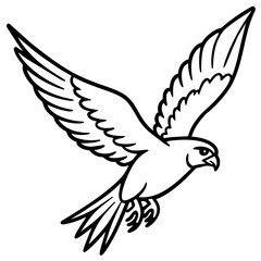 illustration of an eagle logo icon