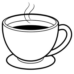 cup of coffee logo icon vector illustration