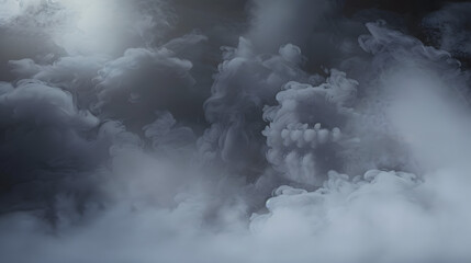 Realistic dry ice smoke clouds fog overlay perfect for compositing into your shots. Simply drop it in and change its blending mode to screen or add. - obrazy, fototapety, plakaty