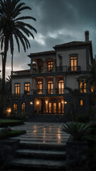 Fototapeta na wymiar Luxury Mansion. Ibiza. Spain. Visualized through real sources.