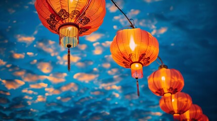 chinese lantern. - obrazy, fototapety, plakaty