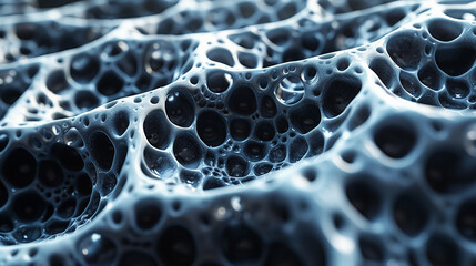 abstract gray black background with shiny surface with holes. Bright gray wavy lines. Flowing waves design. Abstract digital wave. Flow. futuristic innovative modern background graphic design concept