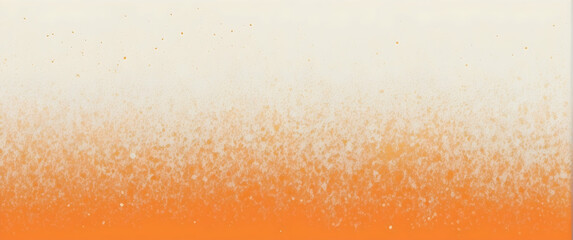 This image captures a smooth gradient of orange paint splashing upwards on a pure white canvas - obrazy, fototapety, plakaty