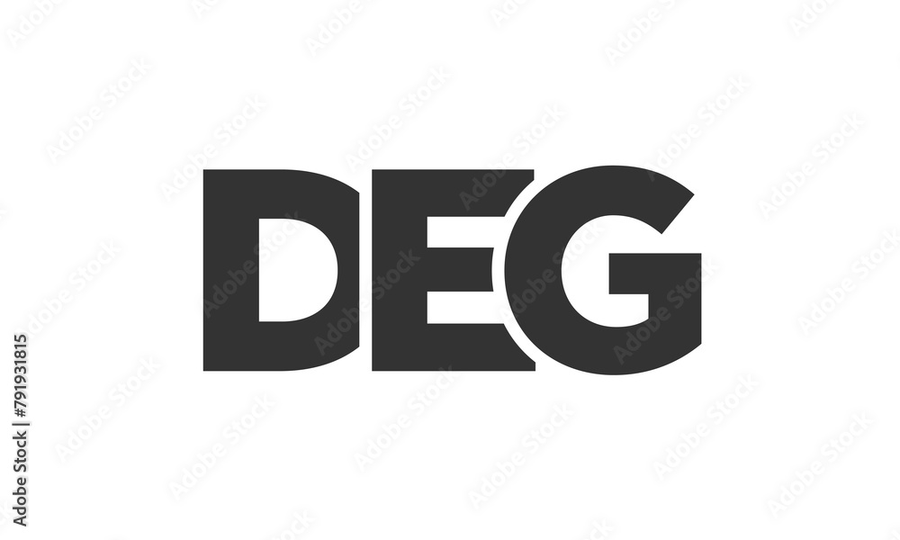 Poster deg logo design template with strong and modern bold text. initial based vector logotype featuring s