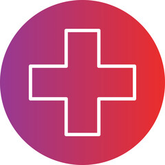 Obraz premium 702-Medical Cross Icon style