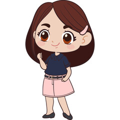 little girl who encourages