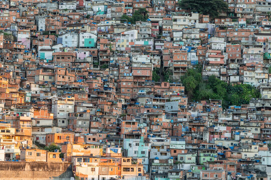 View of the favela in Rio.
