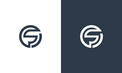 letter s monogram logo design vector illustration
