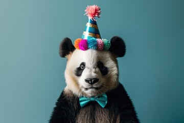 Panda Bear Ready for a Birthday Bash