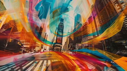 Surreal City: Abstract Dreamscape Meets Urban Reality