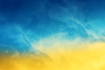 abstract colorful background, blue and yellow textured cloudy gradient wallpaper