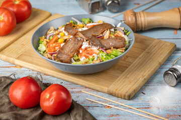 meat with vegetables