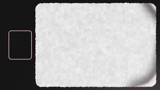 Super 8 Film Frame, Retro Vintage Effects with Digital Video. Empty Cinema Film Without Noise. 8mm camera effect.