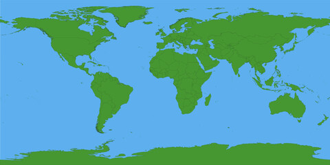 Simple world map with all the details, extremely complete © Yguana Design