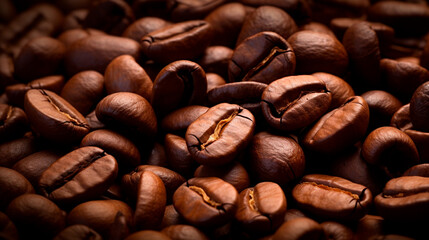 coffee beans and coffee cup
