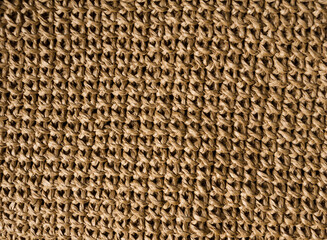 Raffia knitting texture, kraft colors. Eco material for handmade work.