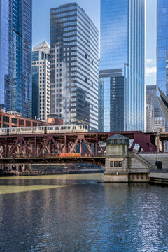 View of Chicago from the river