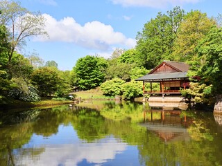 Fototapeta na wymiar Japanese garden in Hasselt, Belgium.