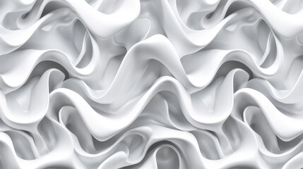 Obraz premium A tight shot of a white surface exhibiting undulating waves at its upper and lower edges against a bi-tonal backdrop