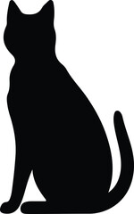 Colorpoint Shorthair Cat silhouette