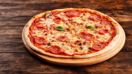 pizza on a board (Generated AI)