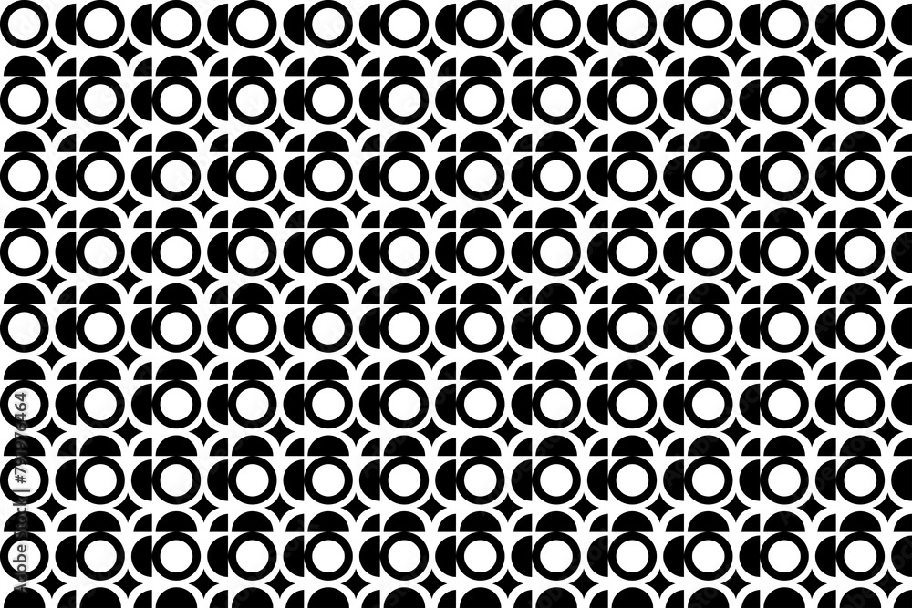Aufkleber abstract seamless repeating pattern. black and white seamless geometric textile pattern. abstract mo