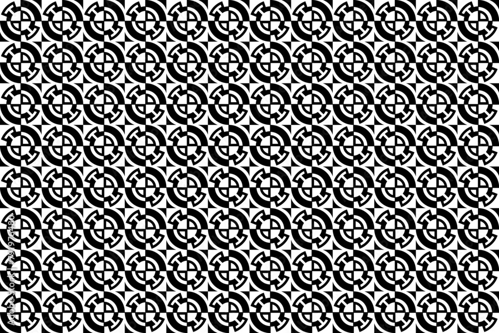Poster abstract seamless repeating pattern. black and white seamless geometric textile pattern. abstract mo