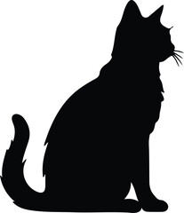 Cymric Cat silhouette