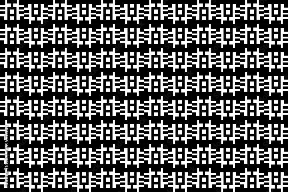 Poster abstract seamless repeating pattern. black and white seamless geometric textile pattern. abstract mo