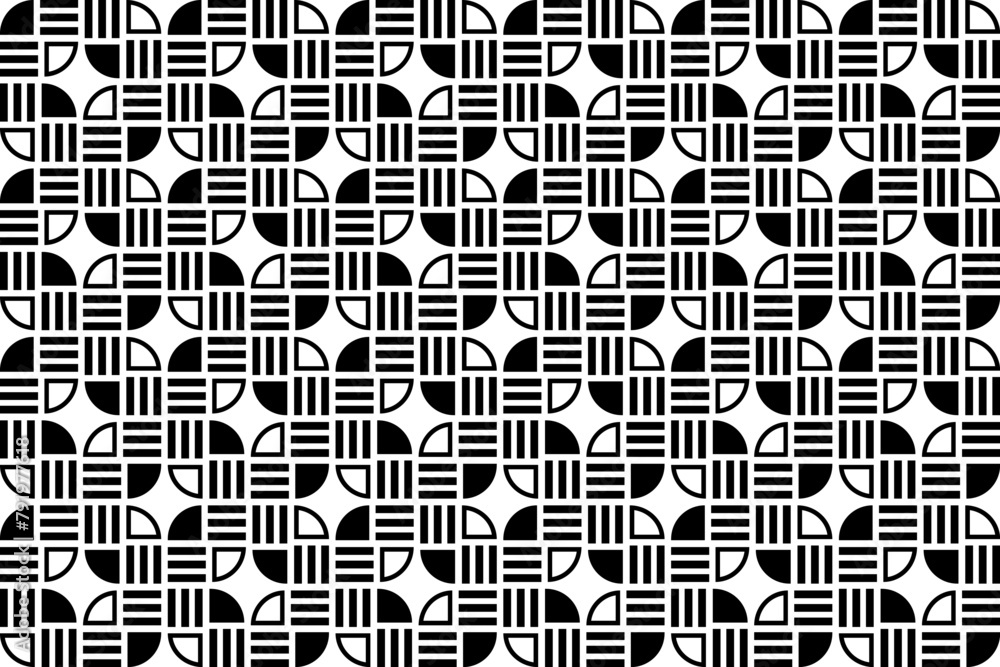 Poster abstract seamless repeating pattern. black and white seamless geometric textile pattern. abstract mo